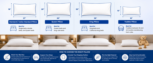 Pillow Size Guide: How to Choose the Right Pillow for You?
