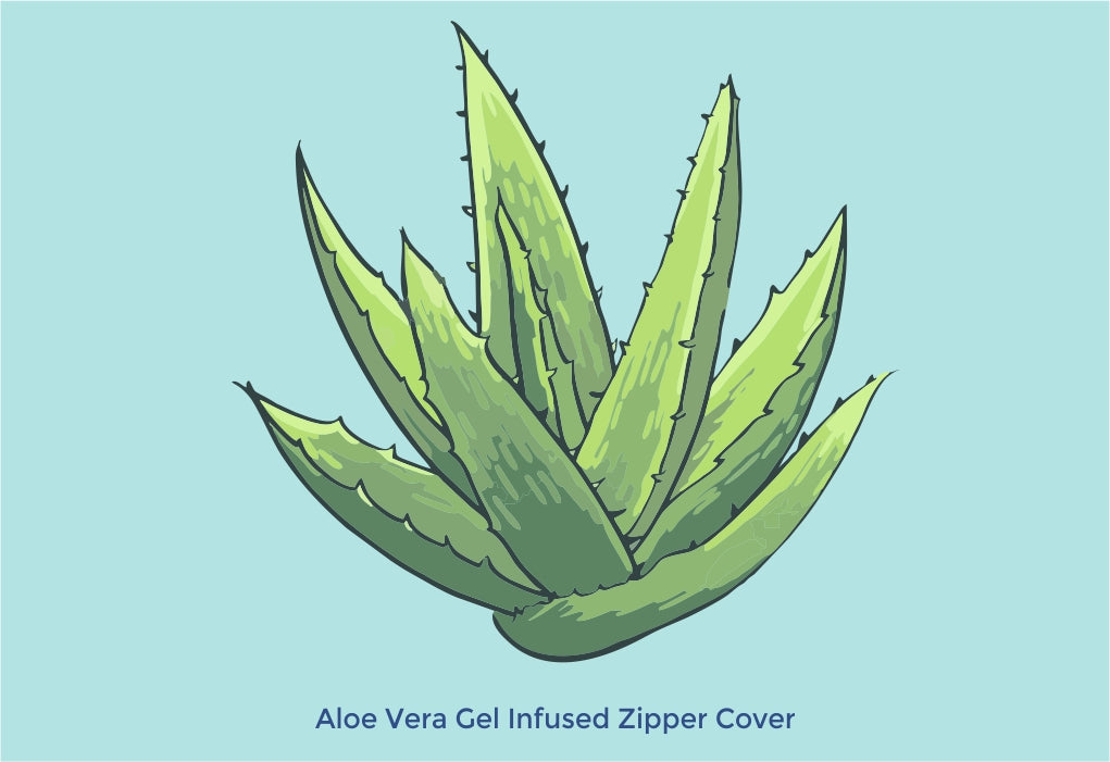 Aloe Vera Gel Infused Zipper Cover