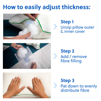 Flo Adjustable Pillow (Fibre)
