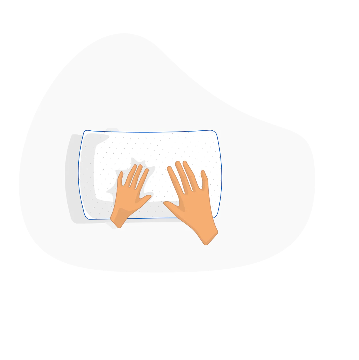 Pat the pillow down with your hands to even out the distribution inside and get ready to enjoy some z z z.