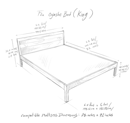 Oyashe Sheesham Wood Bed in Mumbai